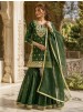 JL-1055 | Pure GMY Silk Embroidery Sequence & Riveted Moti Sharara Collection