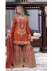 AD210 | Heavy Faux Georgette Embroidery 5 MM Sequence Designer Palazzo Collection