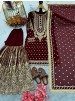 AD210 | Heavy Faux Georgette Embroidery 5 MM Sequence Designer Palazzo Collection