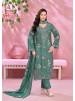 ALOK SUIT | APPLE CUT-4 | Viscose Rayon Foil Print Embroidery Collection