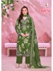 ALOK SUIT | APPLE CUT-4 | Viscose Rayon Foil Print Embroidery Collection