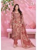 ALOK SUIT | APPLE CUT-4 | Viscose Rayon Foil Print Embroidery Collection