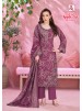 ALOK SUIT | APPLE CUT-4 | Viscose Rayon Foil Print Embroidery Collection