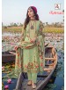 ALOK SUIT | ROHENAAZ | Viscose Maslin Pakistani Print Embroidery Collection