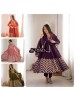 JF-050 | Crunchy Silk Embroidered Anarkali Gown | Premium Festive Collection