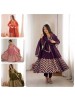 JF-050 | Crunchy Silk Embroidered Anarkali Gown | Premium Festive Collection
