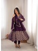 JF-050 | Crunchy Silk Embroidered Anarkali Gown | Premium Festive Collection