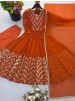 JF-050 | Crunchy Silk Embroidered Anarkali Gown | Premium Festive Collection