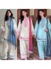 AD233 | Pure Satin Rayon Embroidery Work | Designer Farshi Palazzo Collection