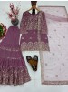 KF-1735 | Heavy Faux Georgette Embroidered Top Sharara Dupatta Set | M-XXL